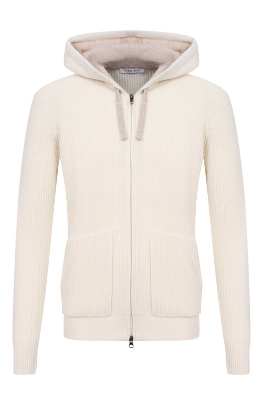 Кардиган из шерсти и кашемира L.B.M. 1911 6380/59505 Белый 6380/59505