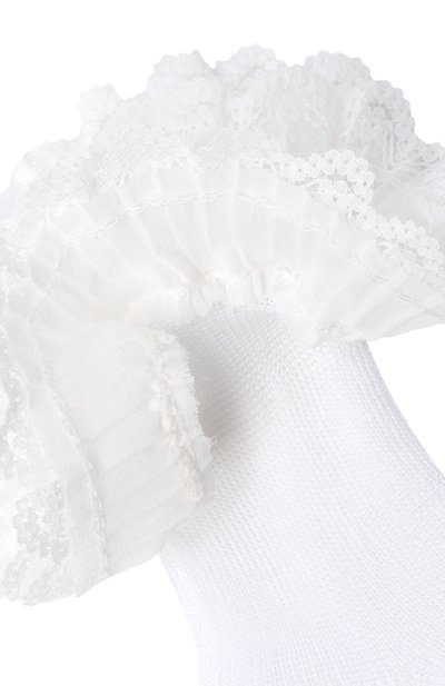 Хлопковые носки STORY LORIS белого цвета по цене 4350 руб., арт. 30831_002, фото 2 Хлопковые носки STORY LORIS, арт. 30831_002, фото 2