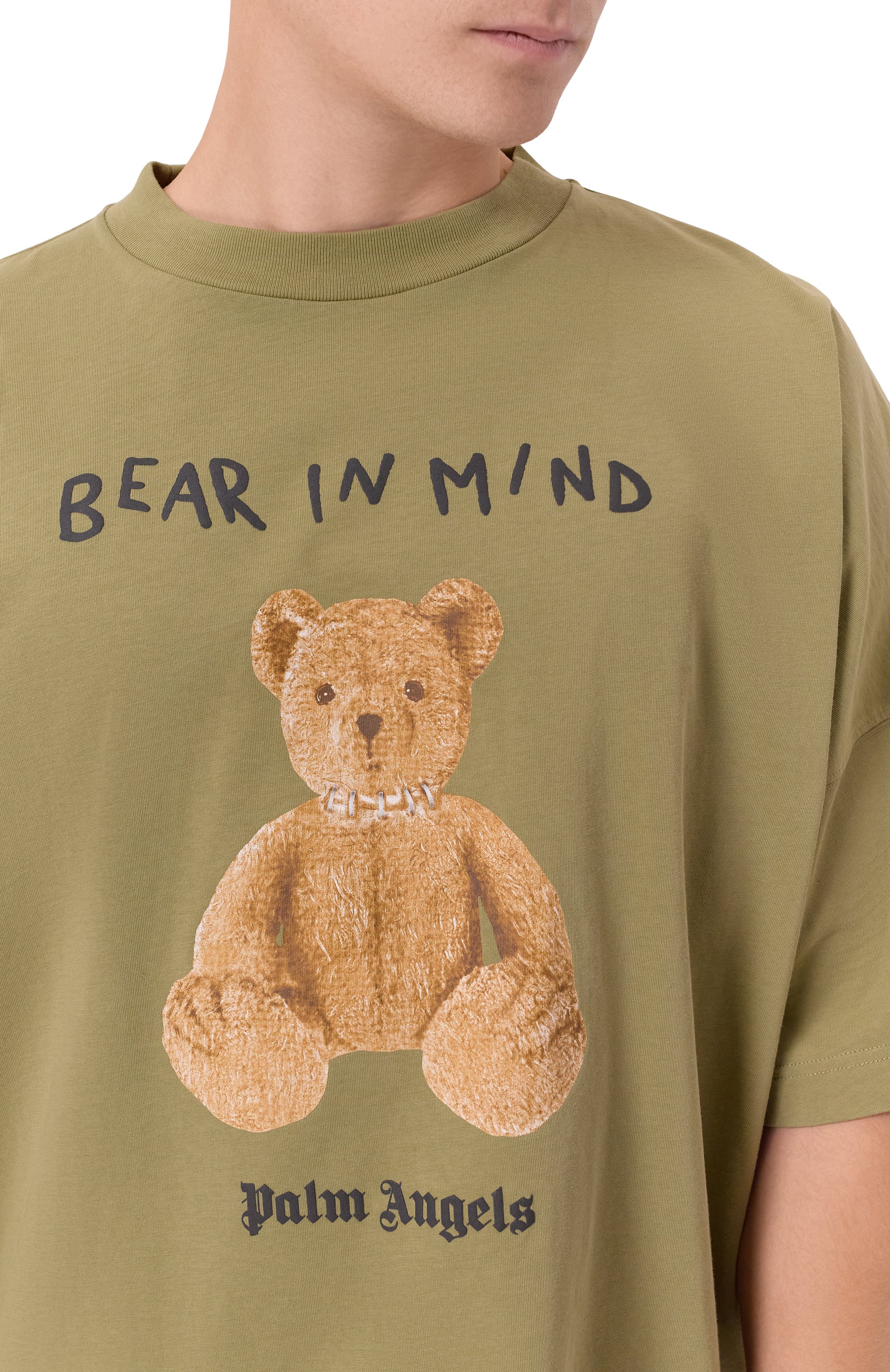 Хлопковая футболка PALM ANGELS, арт. PMAA10BF25JER004, фото 5