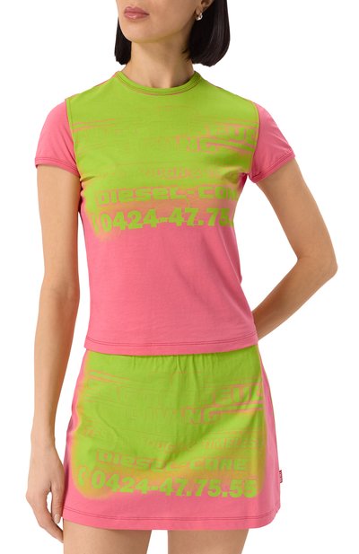 Хлопковая футболка DIESEL, арт. A17611/0AGRI, фото 3