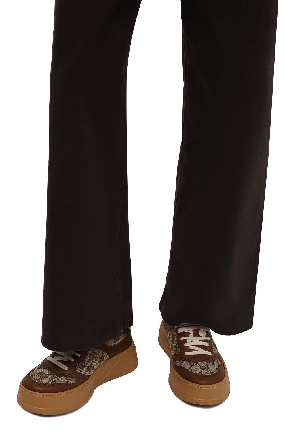 Комбинированные кеды chunky b GUCCI, арт. 676092/UPG20, фото 3