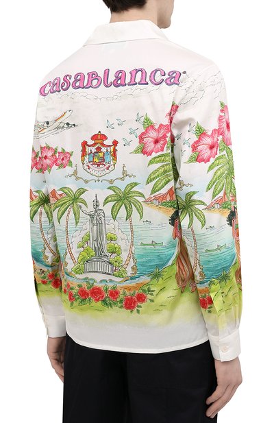 Хлопковая рубашка CASABLANCA, арт. MS21-SH-006 KAMEHAMEA, фото 4