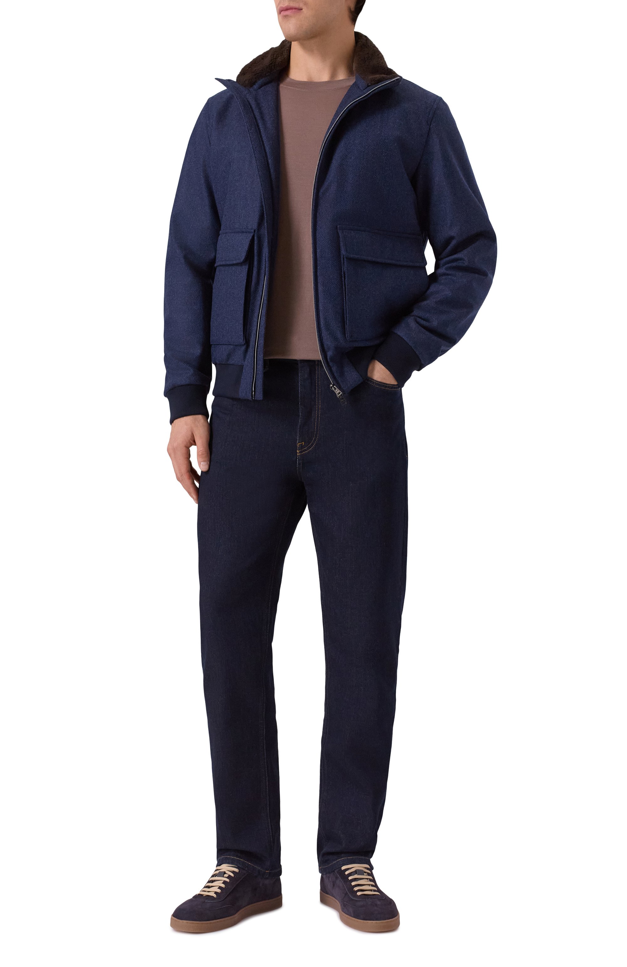 Бомбер из шерсти и кашемира HERNO, арт. GI000611U/33351, фото 2