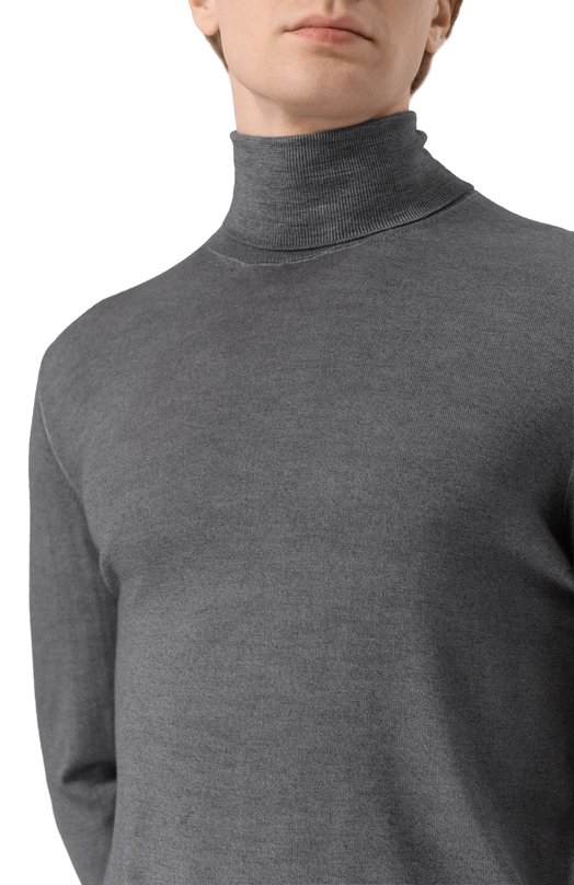 Шерстяная водолазка Andrea Campagna M5625-6301 Серый  M5625-6301 Фото 5
