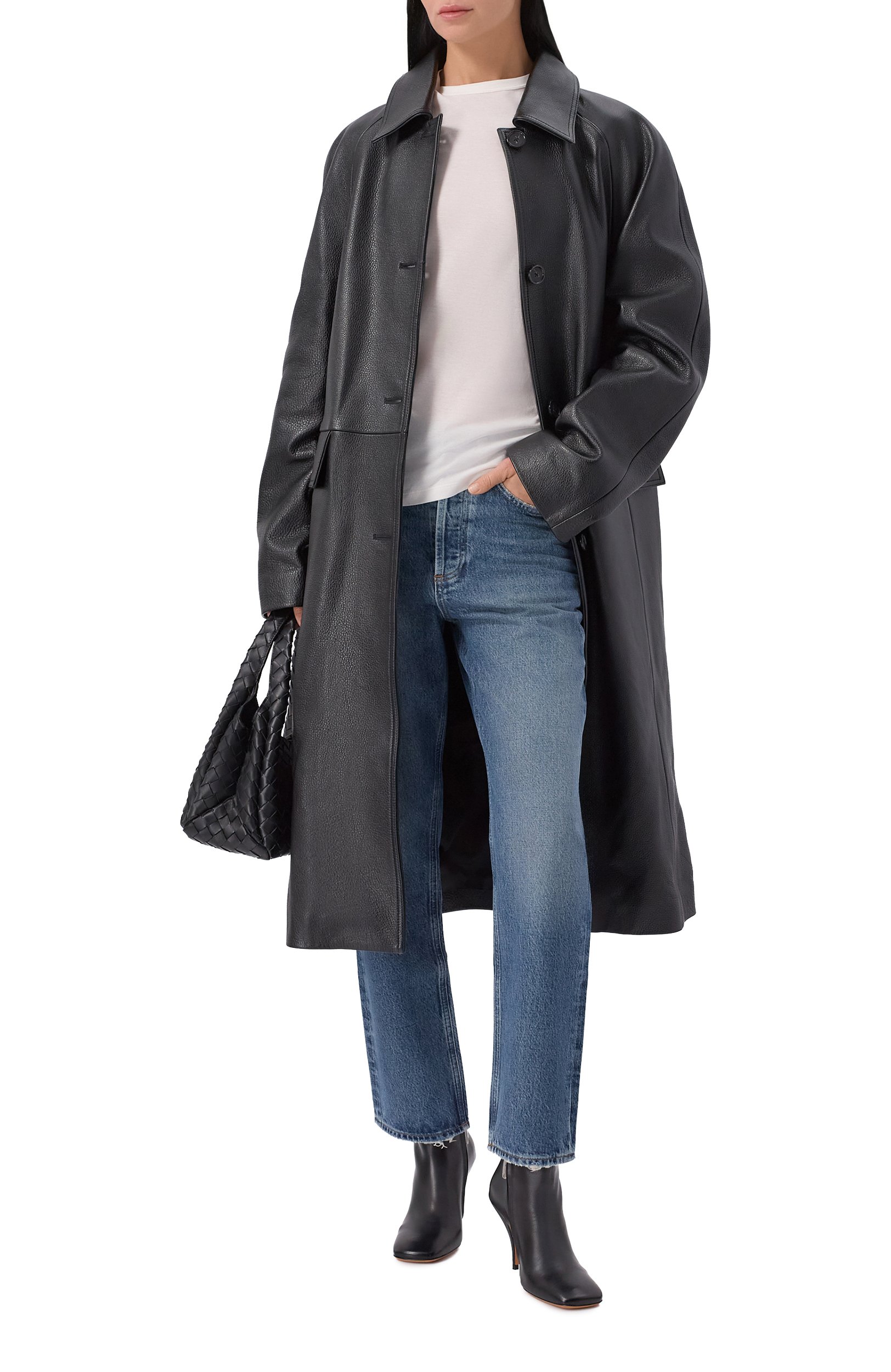 Кожаные ботильоны credo JUDE черного цвета по цене 85800 руб., арт. CRED0 ANKLE B00T/CREASED LEATHER, фото 3 Кожаные ботильоны credo JUDE, арт. CRED0 ANKLE B00T/CREASED LEATHER, фото 3
