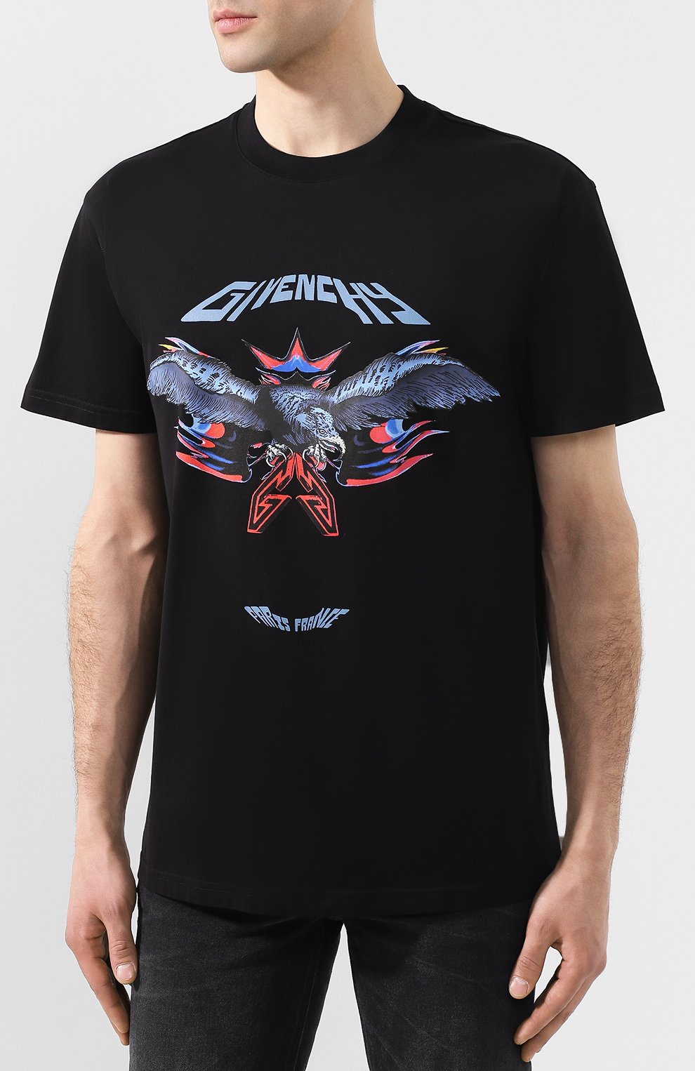 Хлопковая футболка GIVENCHY, арт. BM70PF3002, фото 3