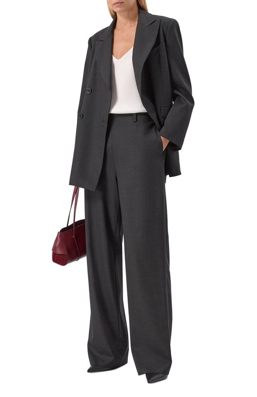 Шерстяной жакет Dice Kayek FW25V517 MCL ANTHRACITE Серый  FW25V517 MCL ANTHRACITE Фото 2