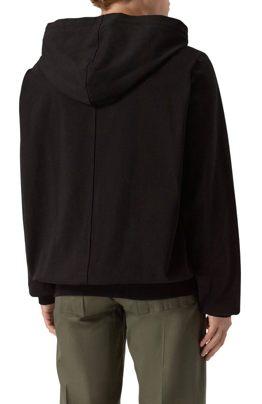 Хлопковое худи Rick Owens RU02E1281/BA Чёрный  RU02E1281/BA Фото 4
