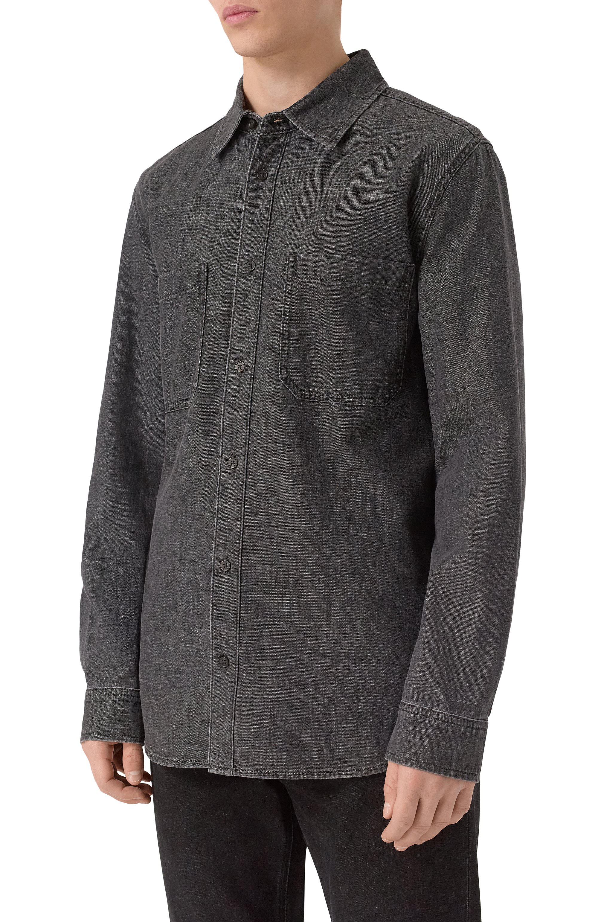 Джинсовая рубашка 12 STOREEZ, арт. 132694, фото 3