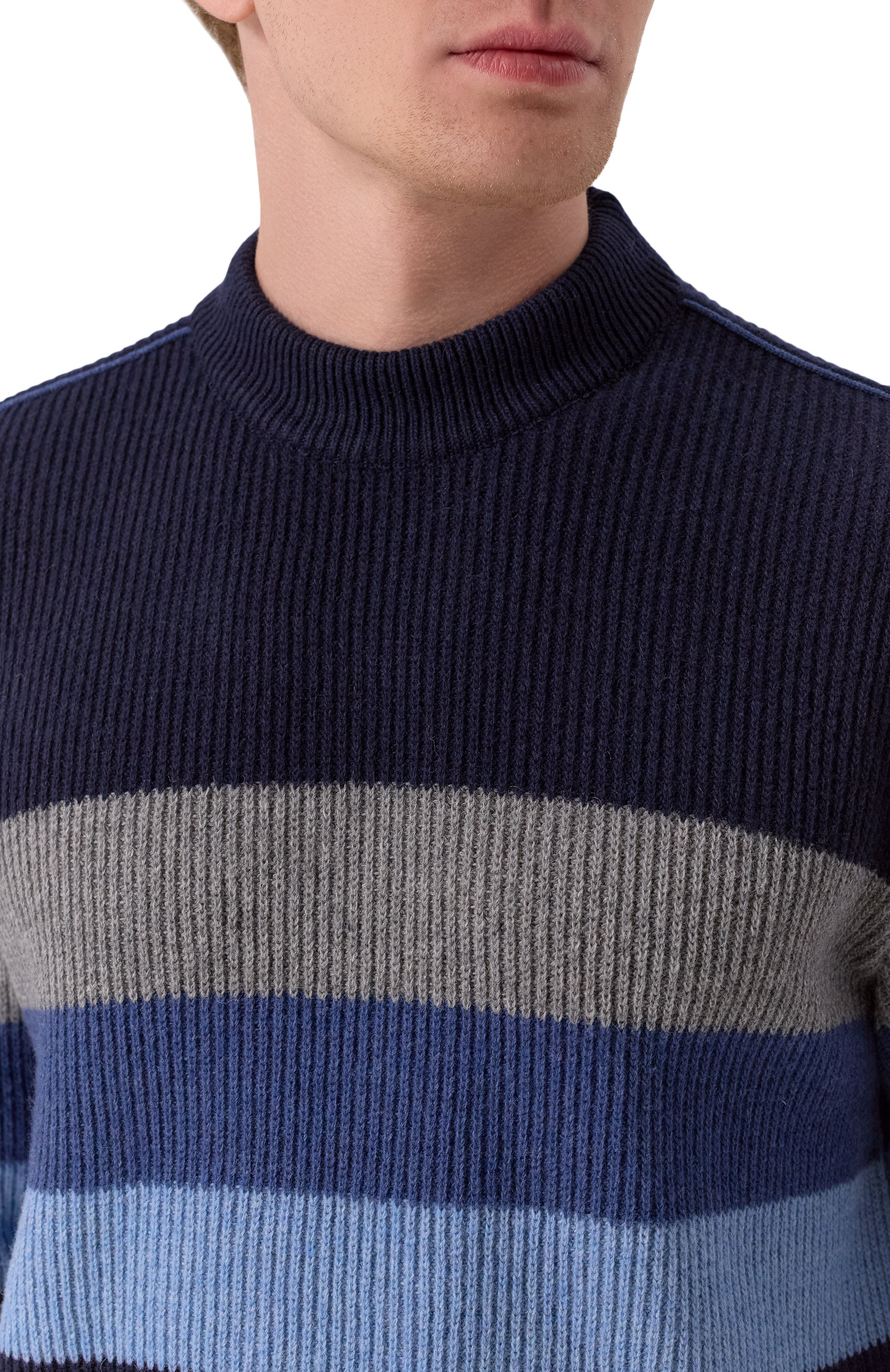 Шерстяной свитер PAUL&SHARK темно-синего цвета по цене 44900 руб., арт. 15311050, фото 5 Шерстяной свитер PAUL&SHARK, арт. 15311050, фото 5