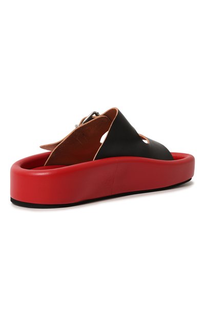 Кожаные шлепанцы MM6, арт. S59WP0187/P5263, фото 5