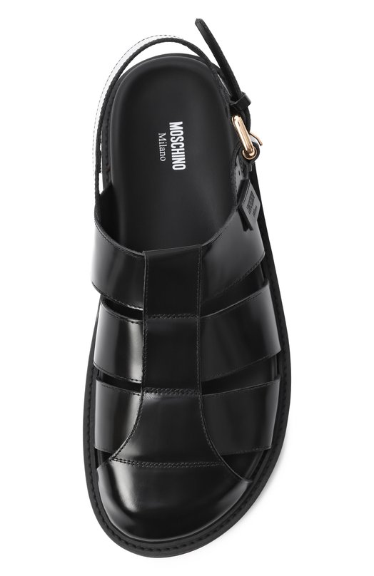 Кожаные сандалии Moschino MB10073G00/GB0 Чёрный  MB10073G00/GB0 Фото 5