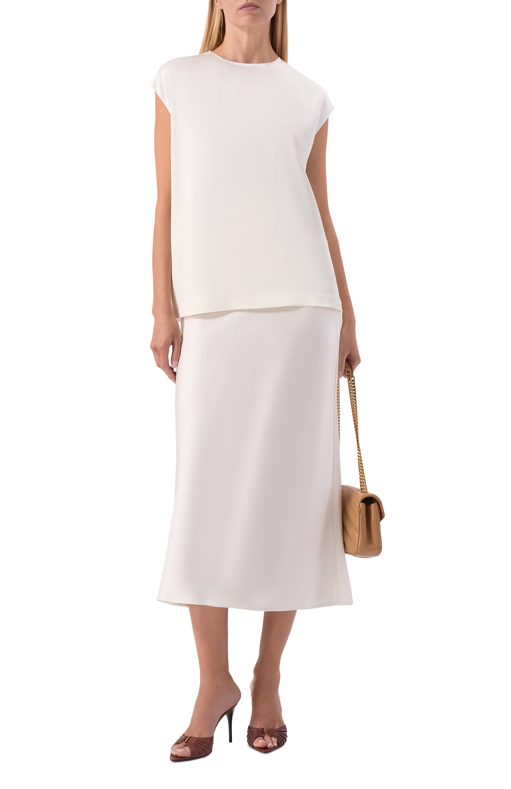 Атласный топ MVST, арт. M26.2PW.B033/F096 D0UBLE SATIN, фото 2