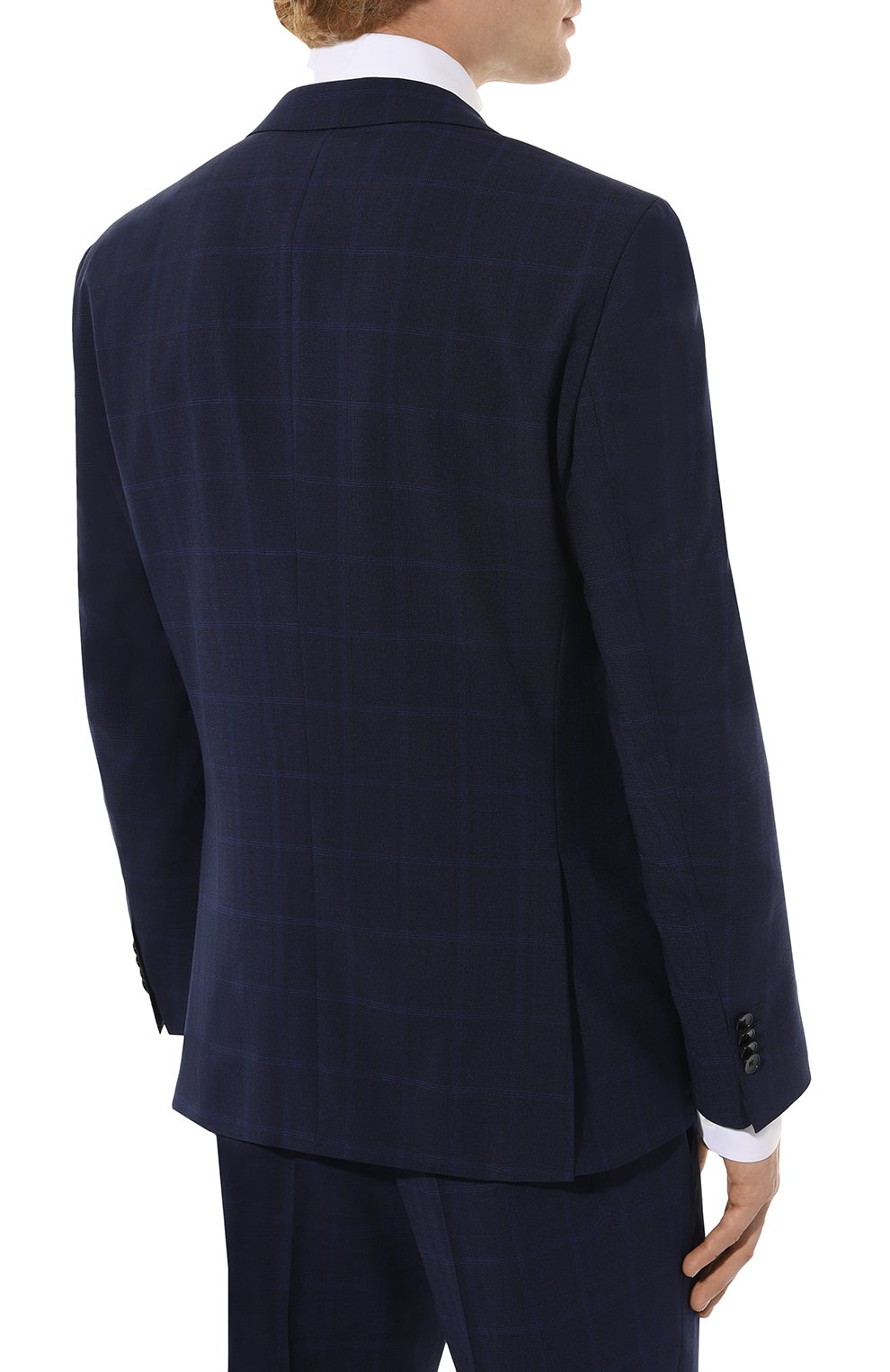 Костюм BOSS темно-синего цвета по цене 58200 руб., арт. Однобортный костюм, фото 3 Костюм BOSS, арт. Однобортный костюм, фото 3