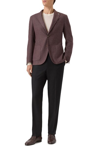 Пиджак из шерсти и хлопка L.B.M. 1911 фиолетового цвета по цене 98550 руб., арт. 2887/55515, фото 3 Пиджак из шерсти и хлопка L.B.M. 1911, арт. 2887/55515, фото 3