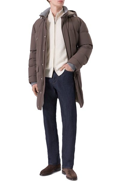 Кашемировый кардиган ZILLI кремового цвета по цене 240000 руб., арт. KZMC01M0350VLST00, фото 2 Кашемировый кардиган ZILLI, арт. KZMC01M0350VLST00, фото 2