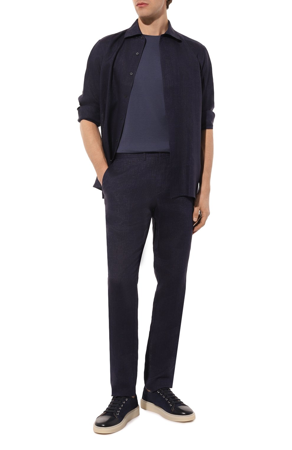 Футболка из шелка и хлопка COLOMBO, арт. TS00380/A00897, фото 2