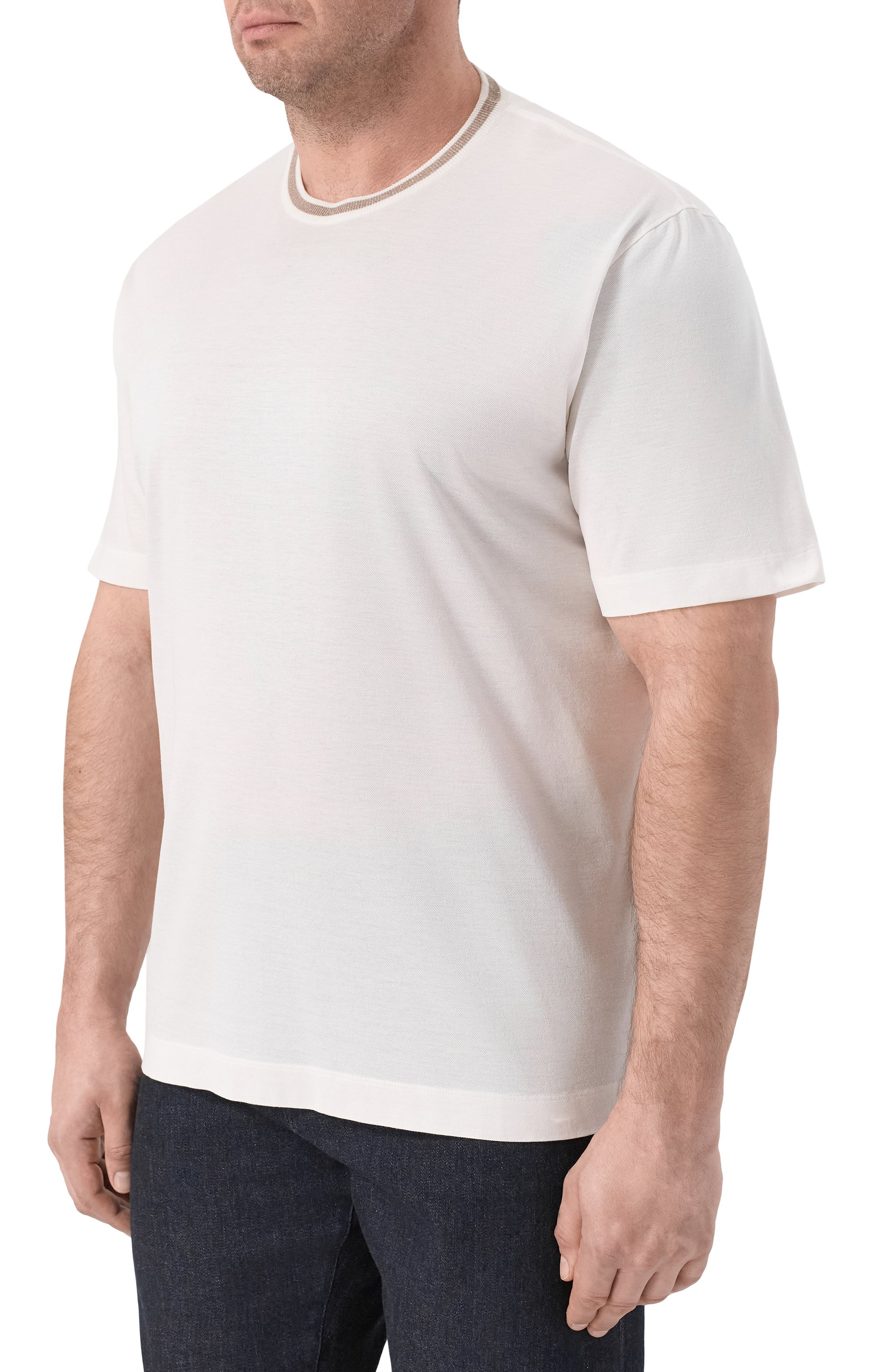 Футболка из хлопка и шелка CORTIGIANI, арт. 4AJ635, фото 3