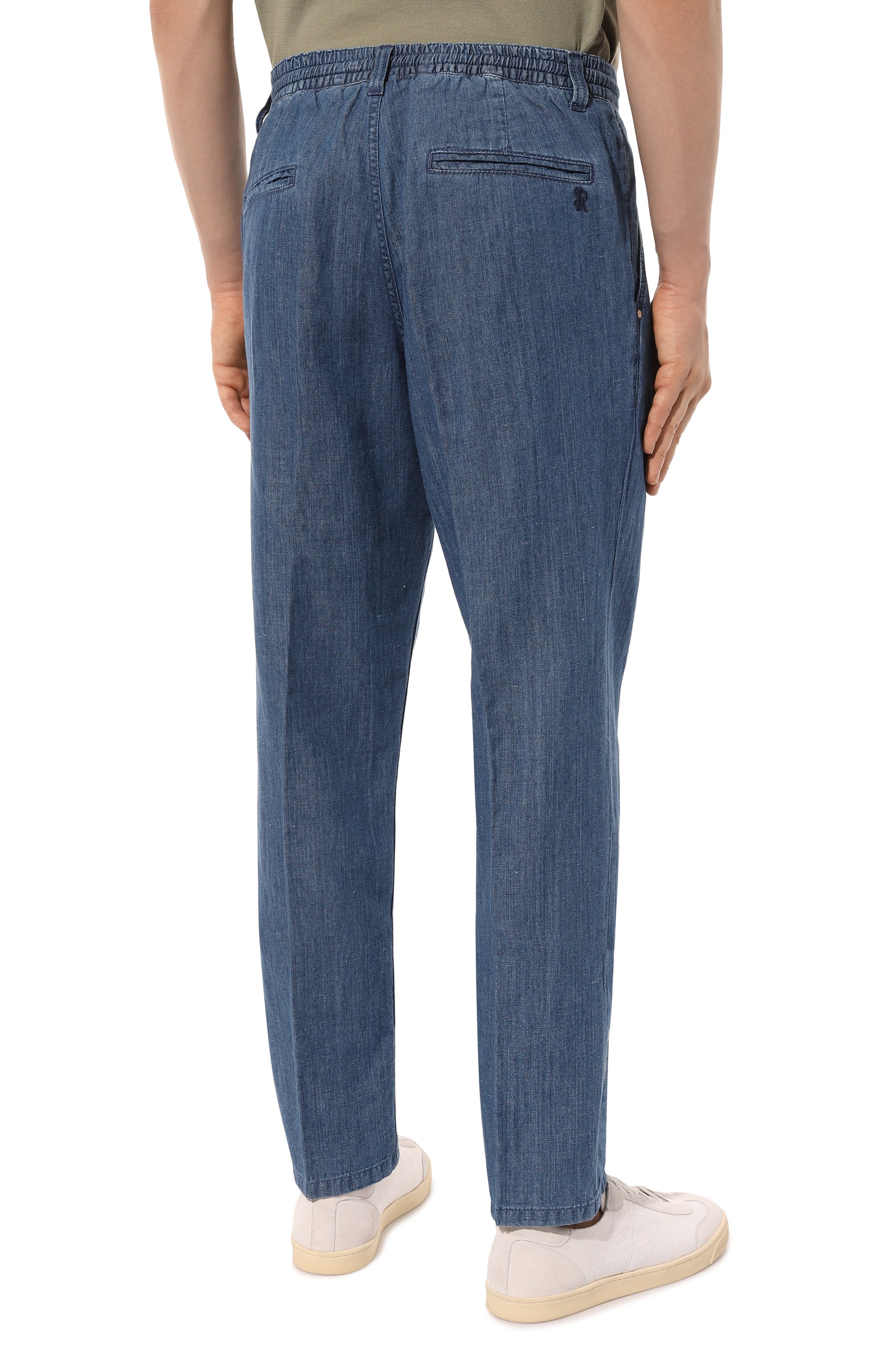 Брюки из хлопка и льна STEFANO RICCI, арт. MFT41B3110/T205BL, фото 4