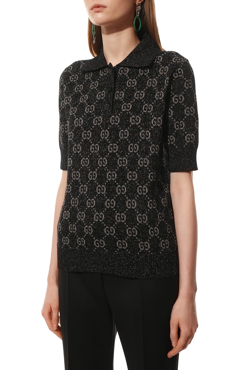 Хлопковое поло GUCCI, арт. 678435/XKB54, фото 3