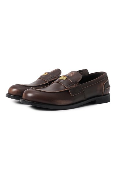 Женские кожаные пенни-лоферы MIU MIU, арт. 5D773D/3G48