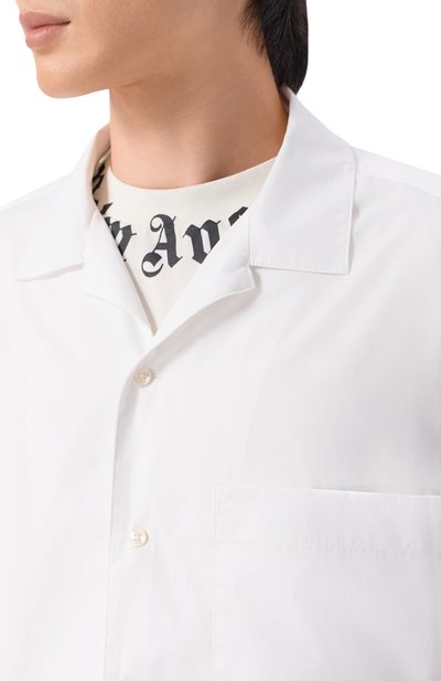 Хлопковая рубашка PALM ANGELS, арт. PMGG00AS26FAB001, фото 5