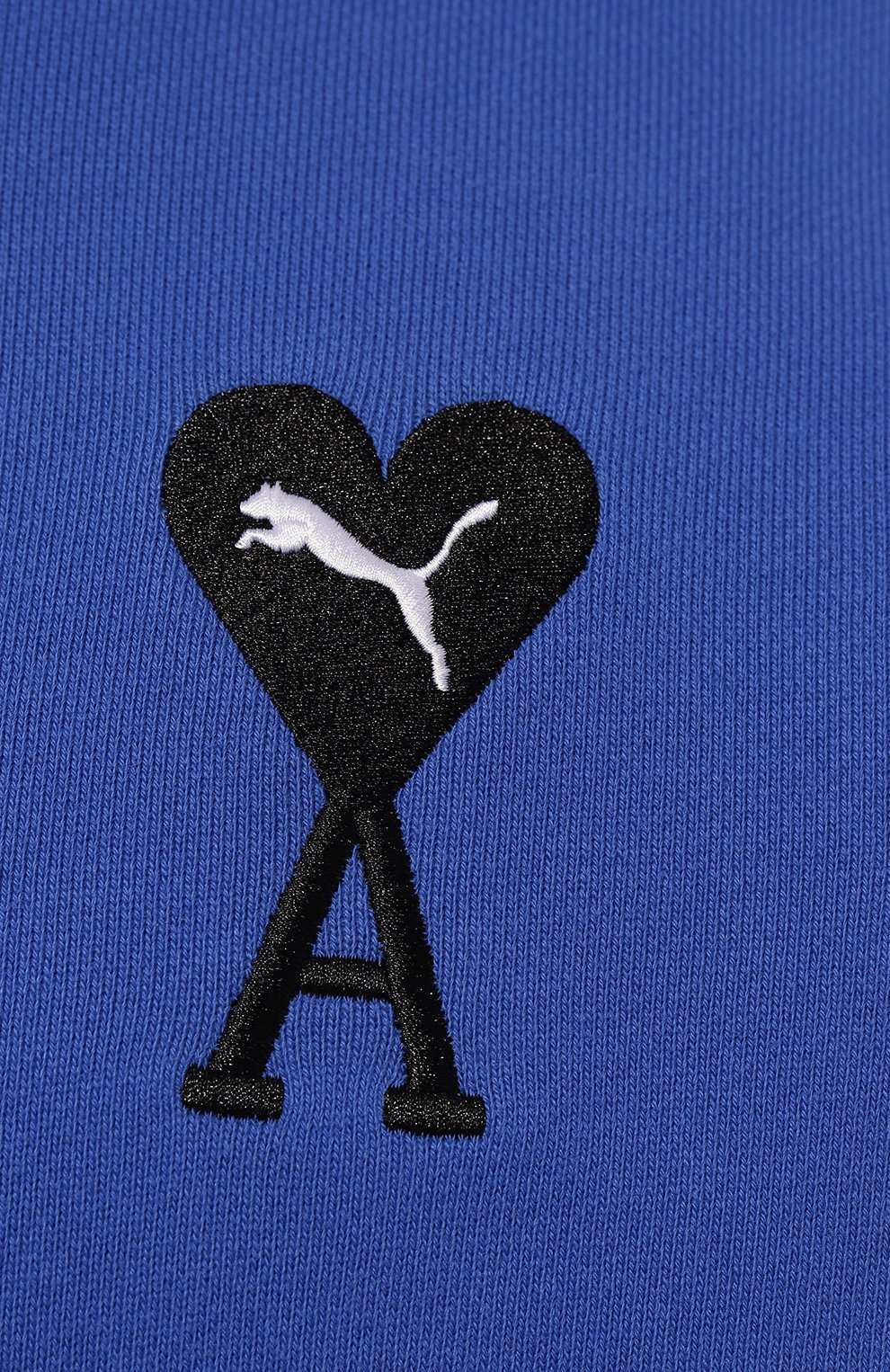 Хлопковое худи puma x ami PUMA синего цвета по цене 17990 руб., арт. 53406993, фото 5 Хлопковое худи puma x ami PUMA, арт. 53406993, фото 5