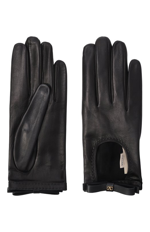 Кожаные перчатки Valentino 8W2GDA52/CZV Чёрный  8W2GDA52/CZV Фото 2