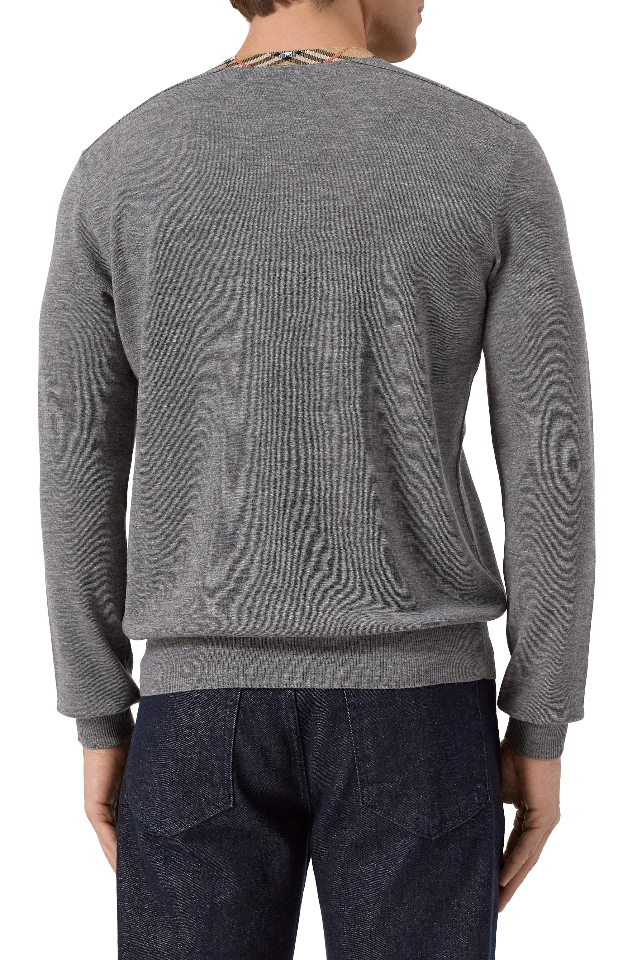 Шерстяной джемпер BURBERRY, арт. 8112147, фото 4