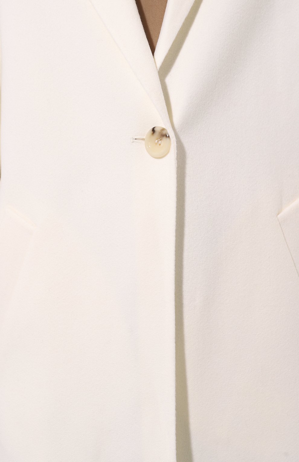 Пальто из шерсти и кашемира MANZONI24 белого цвета по цене 230500 руб., арт. 23M1227-DB5, фото 5 Пальто из шерсти и кашемира MANZONI24, арт. 23M1227-DB5, фото 5