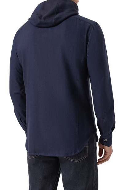 Рубашка из хлопка и лиоцелла KITON, арт. UMCMARH0944013, фото 4