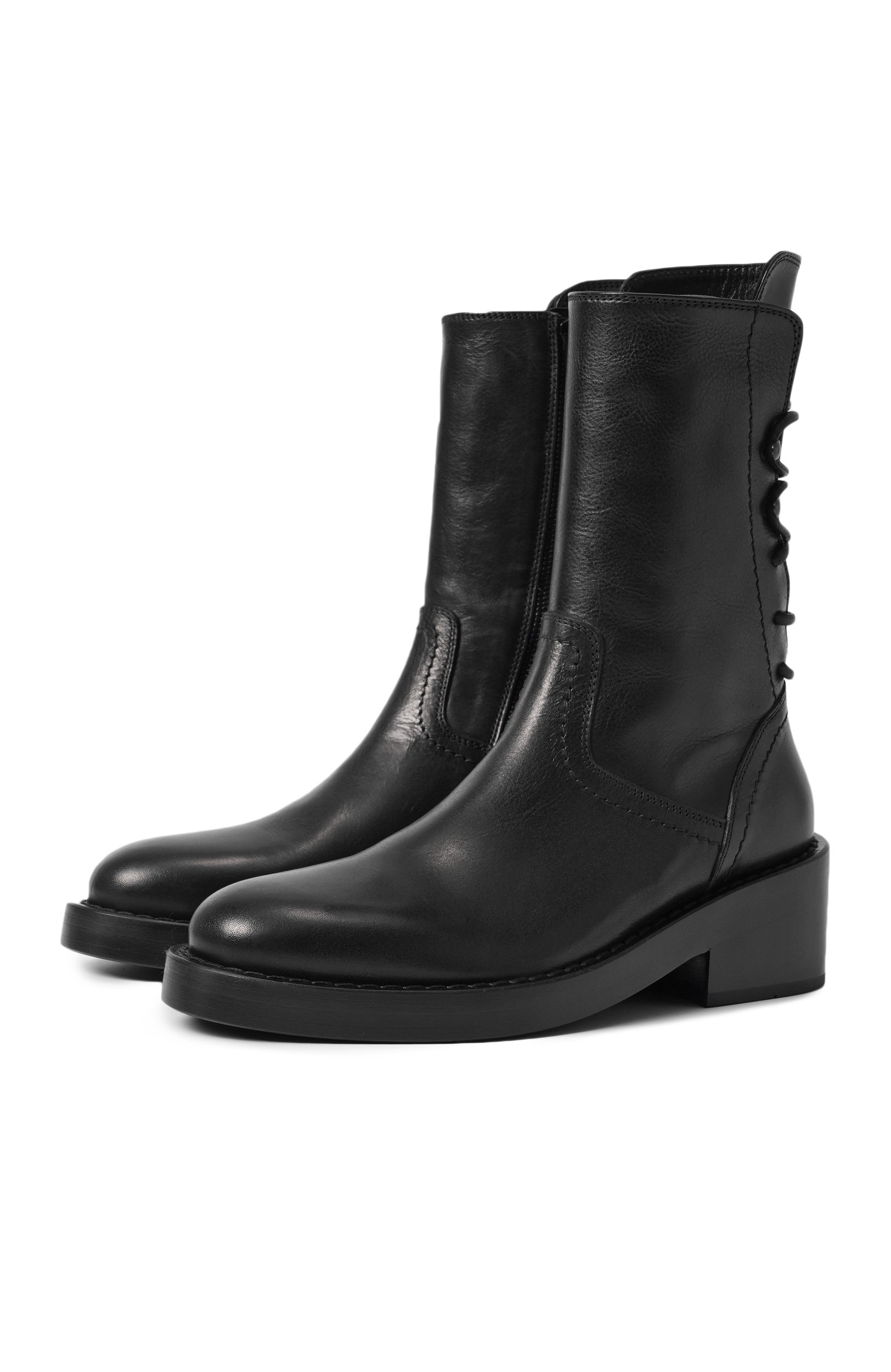 Кожаные ботинки henrica ANN DEMEULEMEESTER, арт. B0010057/LT047, фото 1