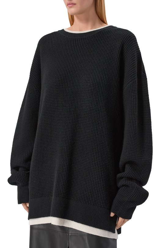 Свитер из шерсти и кашемира Aya Muse AMSS2563 Чёрный  AMSS2563 Фото 3