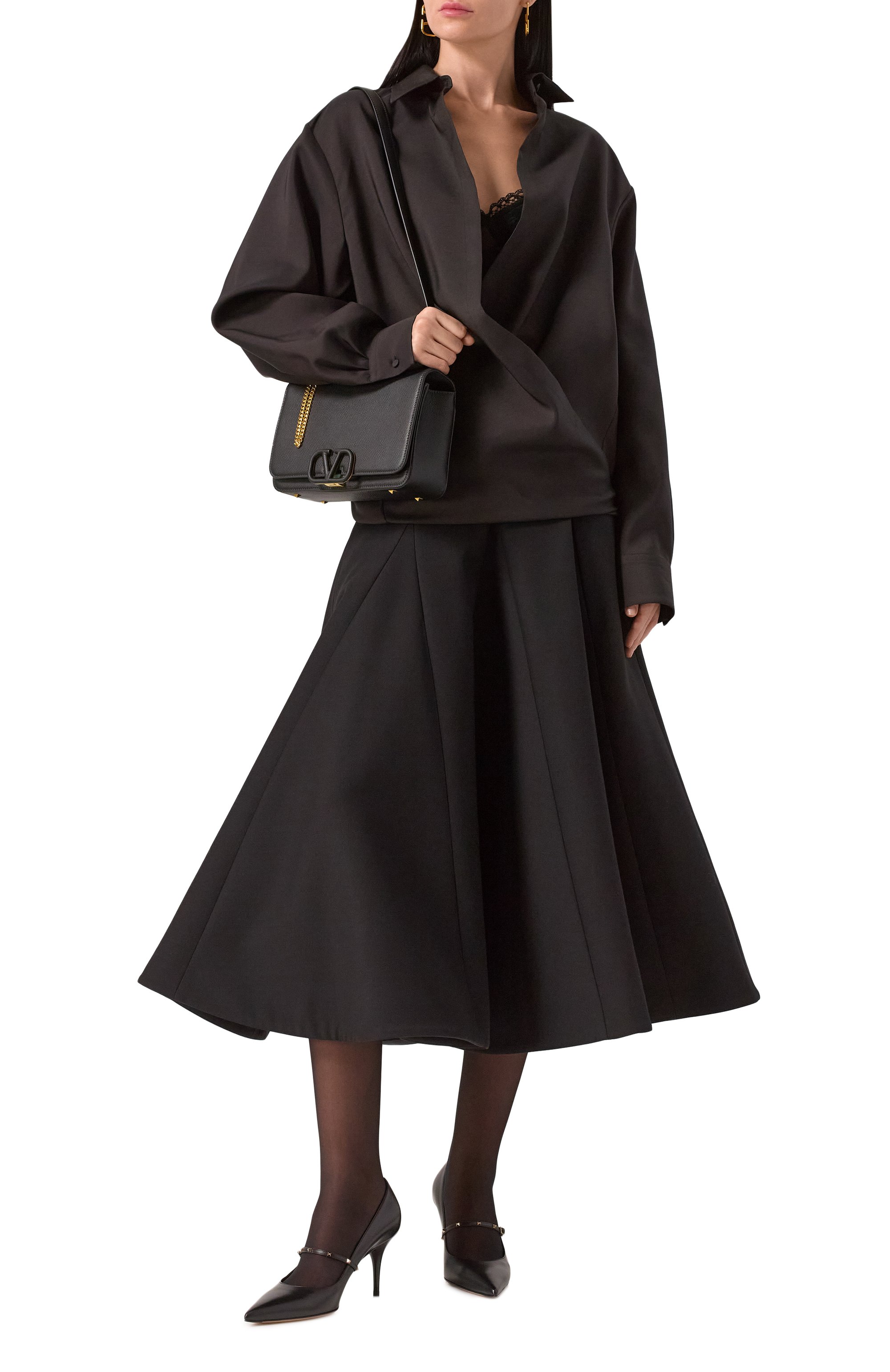 Блузка из шерсти и шелка VALENTINO, арт. 5B0AB6T58Y1, фото 2