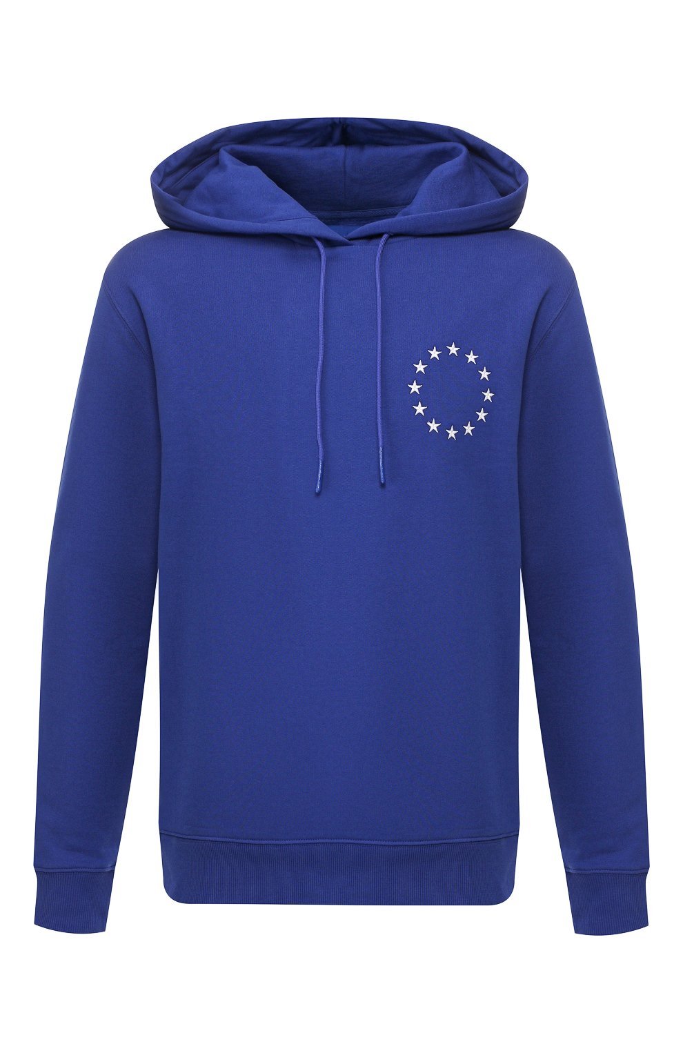 Хлопковое худи ÉTUDES синего цвета по цене 14200 руб., арт. E14B-106-03, фото 1 Хлопковое худи ÉTUDES, арт. E14B-106-03, фото 1