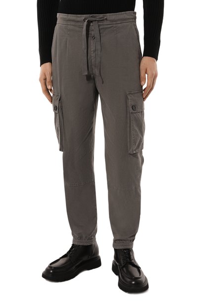 Хлопковые джоггеры DOLCE & GABBANA темно-серого цвета по цене 98550 руб., арт. GVCYHT/G8LH2, фото 3 Хлопковые джоггеры DOLCE & GABBANA, арт. GVCYHT/G8LH2, фото 3