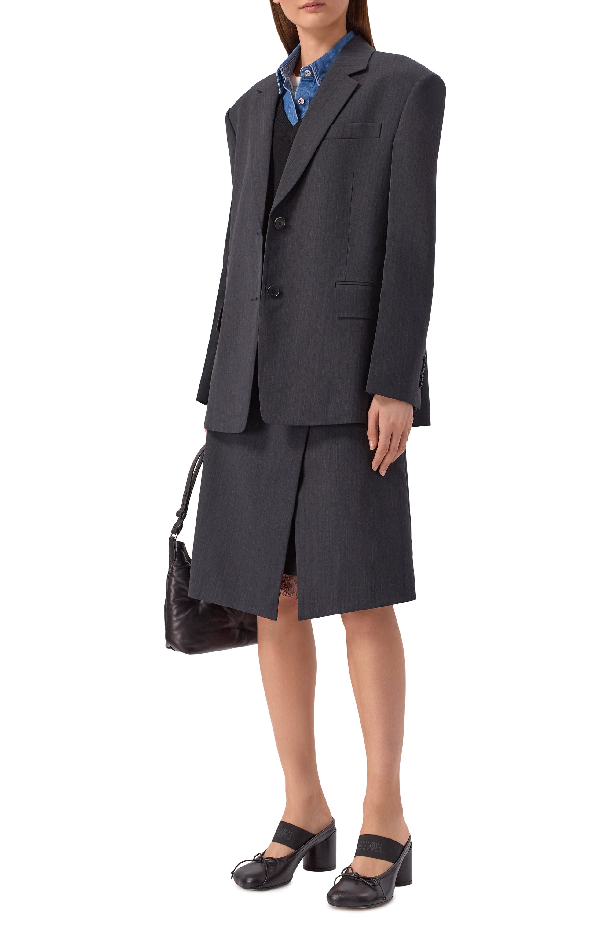 Жакет JUUN.J серого цвета по цене 99500 руб., арт. JW6211W00, фото 2 Жакет JUUN.J, арт. JW6211W00, фото 2