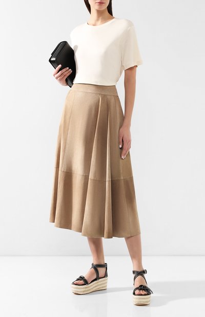Кожаная юбка BOTTEGA VENETA, арт. 554497/VF1D0, фото 2