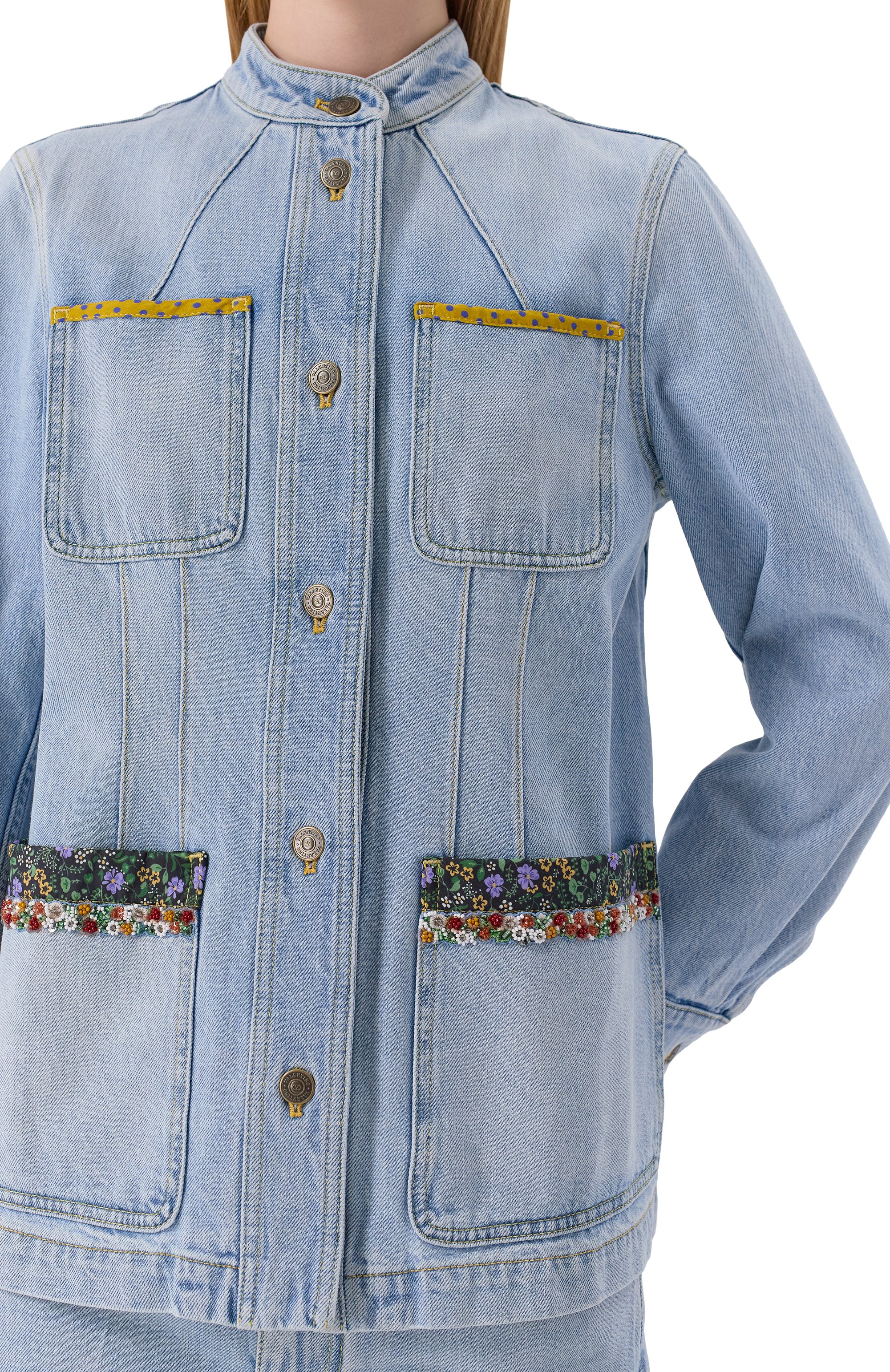 Джинсовая куртка VALENTINO, арт. 7B3DC03N94W, фото 5