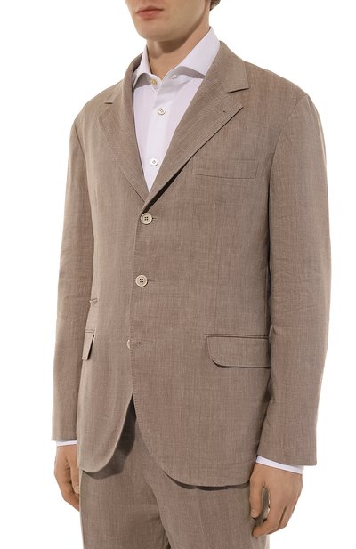 Костюм изо льна и шерсти BRUNELLO CUCINELLI, арт. MS465LDTR, фото 3