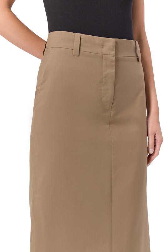 Юбка из шерсти и шелка MVST 25E/X2P/0/C051/3038 Бежевый  25E/X2P/0/C051/3038 Фото 5