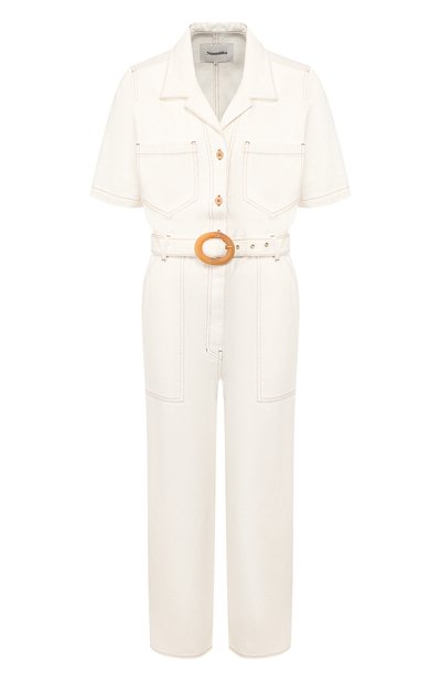 Женский джинсовый комбинезон NANUSHKA, арт. ARL0_WHITE_RIGID DENIM