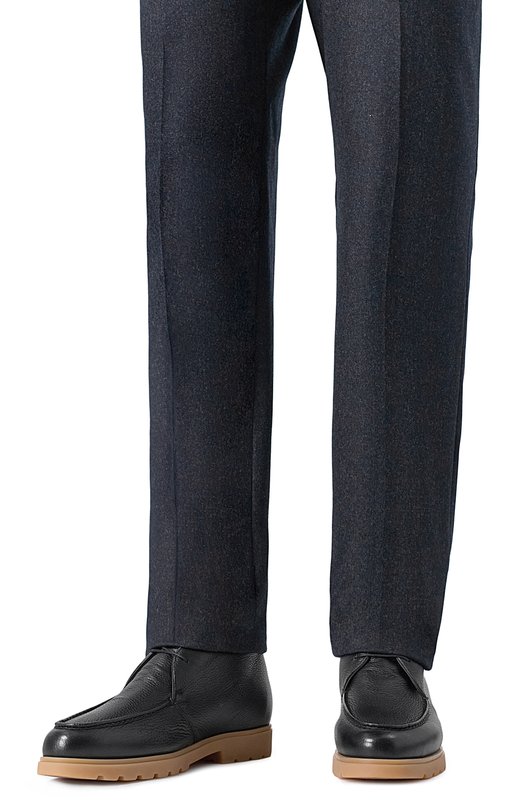 Кожаные ботинки Kiton USSA377N0133703 Синий  USSA377N0133703 Фото 3