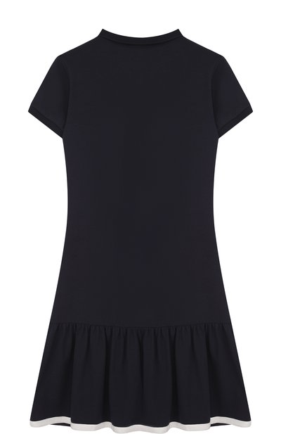 Приталенное платье из хлопка с логотипом бренда MONCLER ENFANT, арт. D1-954-85681-05-8496F/12-14A, фото 2