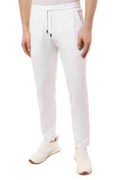 Мужской хлопковый спортивный костюм CANALI белого цвета, арт. T0747/MJ01503 | Фото 4 (Материал внешний: Хлопок; Рукава: Длинные; Кросс-КТ: Спорт; Драгоценные камни: Проставлено; Материал сплава: Проставлено)