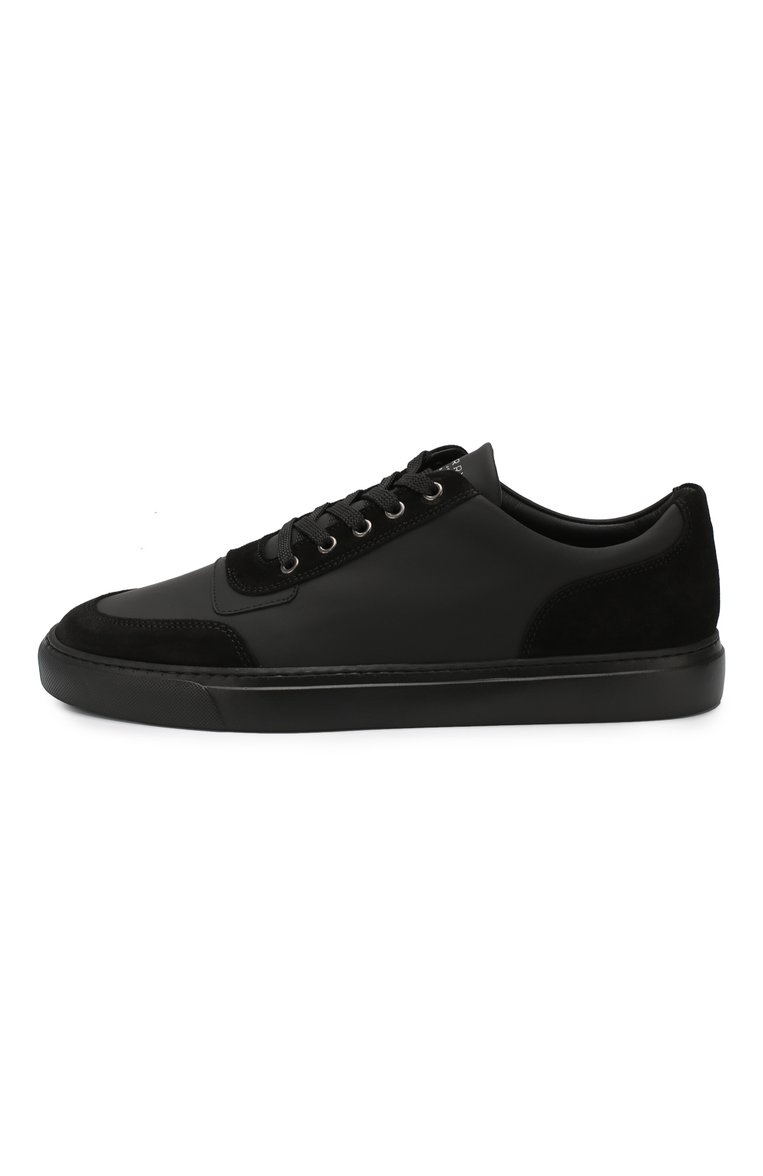 Мужские кожаные кеды HARRYS OF LONDON черного цвета, арт. NIMBLE TECH LEATHER/SUEDE | Фото 3 (Статус проверки: Проверено, Проверена категория; Подошва: Плоская; Материал внутренний: Натуральная кожа; Материал утеплителя: Без утеплителя; Стили: Классический; Драгоценные камни: Проставлено; Материал сплава: Проверено, Проставлено; Материал внешний: Натуральная кожа; Кросс-КТ: Низкие)