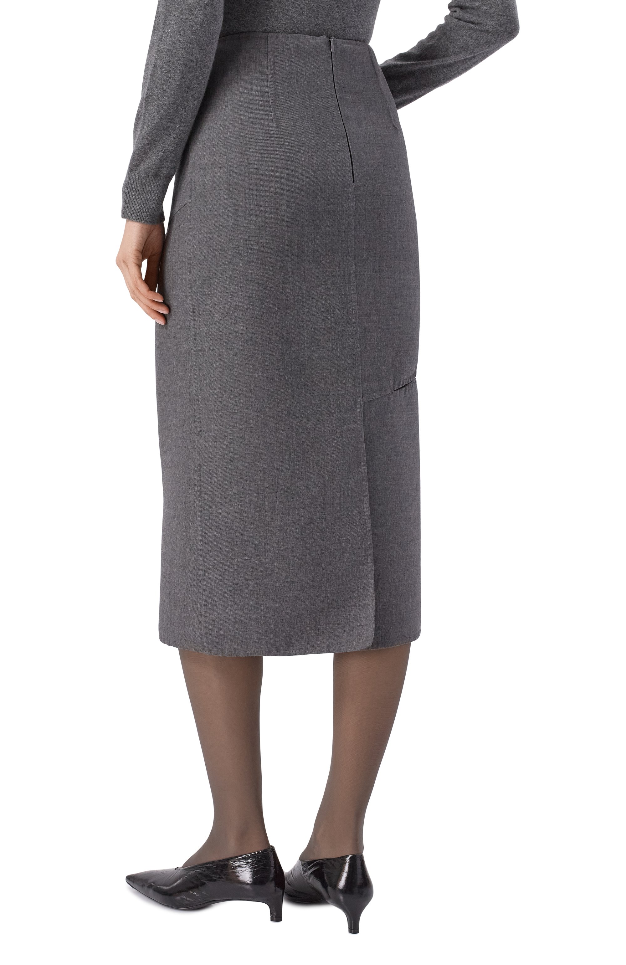 Шерстяная юбка JIL SANDER, ар т. J03MA0305/J40327, фото 4