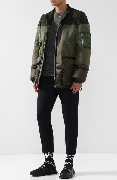 Высокие те кстильные кроссовки FENDI, арт. 7E1163 A3XH, фото 2