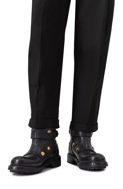 Кожаные сапоги Dolce & Gabbana A70163/AW352 Чёрный  A70163/AW352 Фото 3