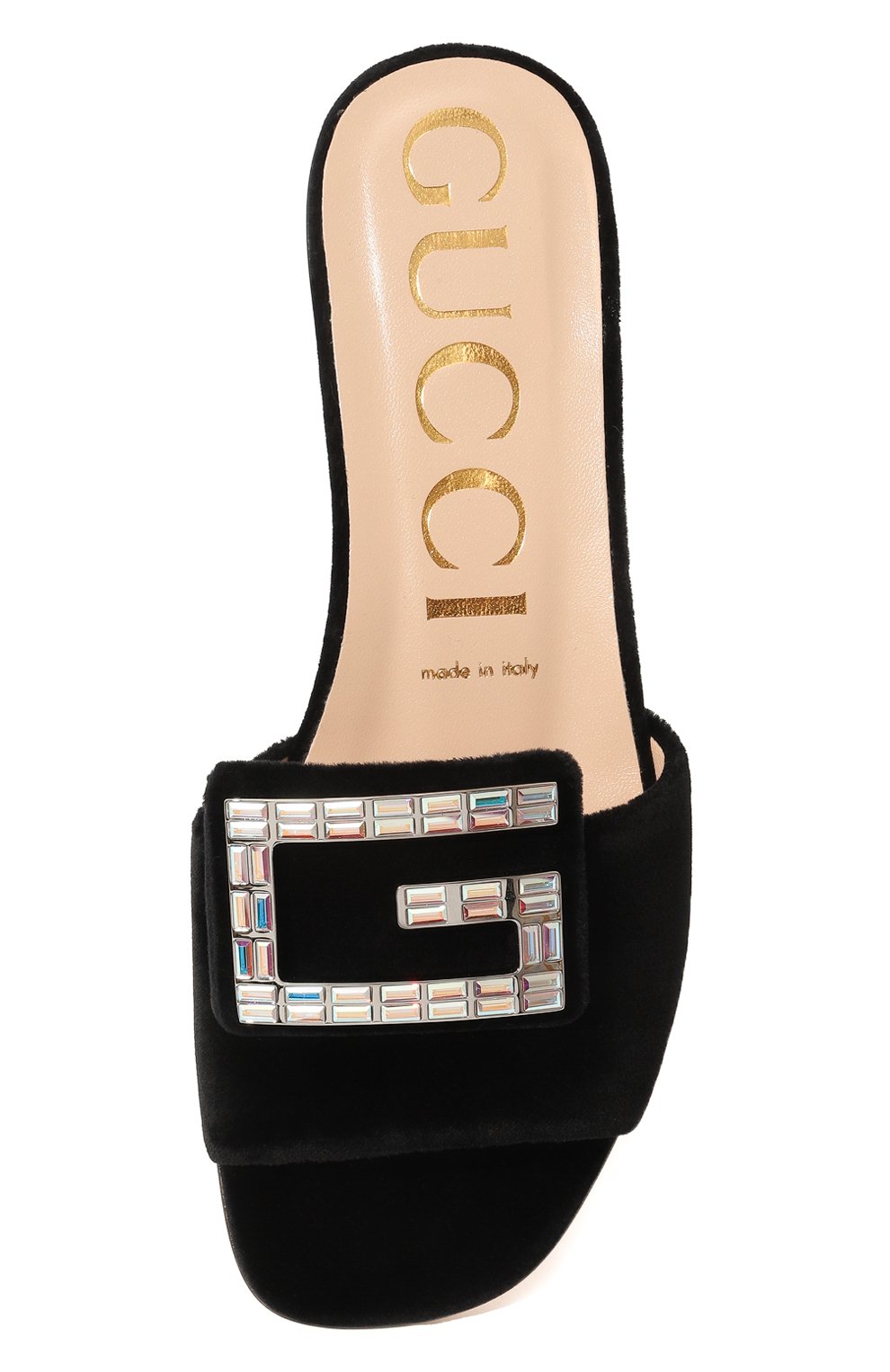 Бархатные шлепанцы GUCCI, арт. 551445 K4D00, фото 6